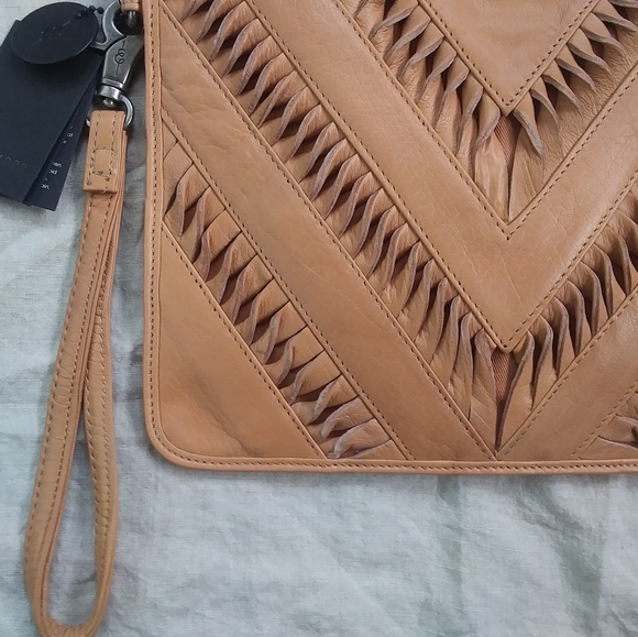 LAST ONE! Day & Mood Boho Leather Wristlet/Purse - Picture 4 of 7